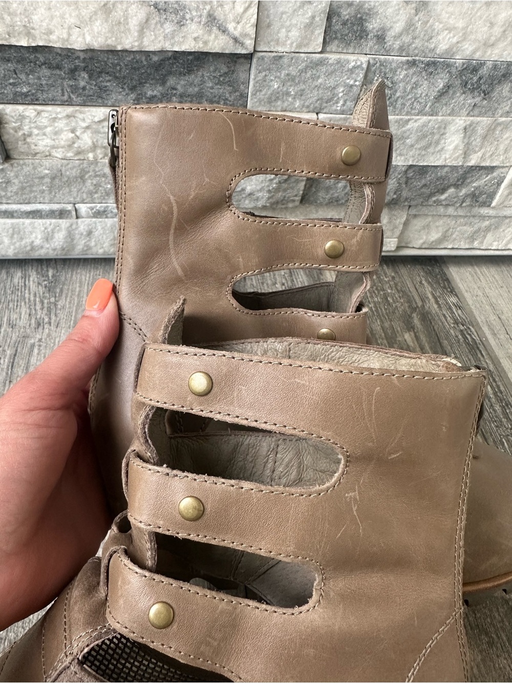 SOREL Joanie Gladiator Wedge Sandals Size Us 10 - Picture 12 of 14